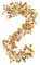 Balkonpflanzen 1,8 m/Stück, künstliche Herbstgirlande, Thanksgiving-Dekoration für Zuhause, Hochzeit, Party, Weihnachten Wohnung Dekoration Vintage (Gold, One Size)