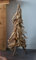 Dekoleidenschaft Tannenbaum Wurzelholz 78 cm hoch, Weihnachtsbaum Alternative, Christbaum aus Holz für Innen, Balkon & Gartendeko für Draußen