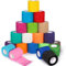 BBLTIFF Bandage Autoadhésif, 20 Rouleaux 5cm x 4.5m, Bande Cohesive, Bande Auto Adhesive, Bande Strapping Adhésif non Tissé, Pour Le Sport, Les Doigts, Les Chevilles, Les Articulations (20 Couleurs)