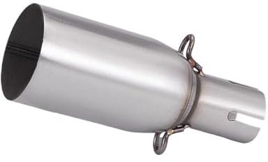FUNFOB Auspuffblenden Motorrad-Auspuffrohr Auspuff-Mittelteil 28–45 Mm Adapter 51 Mm Auspuffteil Zerstörungsfreie Installation Auspuffblende(H 42MM)