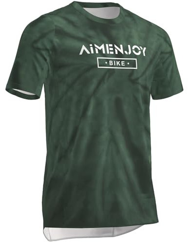 AIMENJOY Fahrradbekleidung Herren,MTB Bekleidung Herren,radtrikot Herren Kurzarm,Atmungsaktiv Und Feuchtigkeitsableitend, Geeignet Für Eine Vielzahl Von Outdoor-Sportarten (Color-01,4XL)