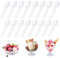 LIUCONGBD 1000 Pack Mini Clear Plastic Spoons, 2.95/7.5Cm Long Reusable Dessert Spoons, Heavy Duty Ice Cream Samll Spoon for Pudding Mousse Party and Everyday Use (1000)