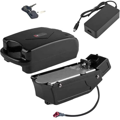 SSCYHT Batteria per bici elettrica 48V 10Ah 13Ah 15Ah 8Ah Batterie al litio 48V Batterie per bici elettrica Batteria per reggisella bici elettrica con caricabatteria,48v8ah t plug