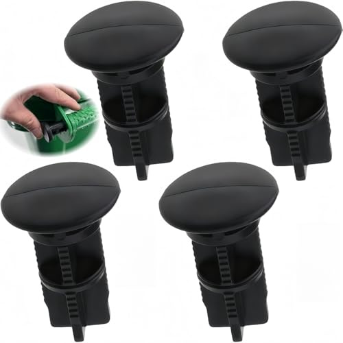 GJFWQC 4Pcs Wheelie Bin Lid Hinge Pins for Household and Commercial Use, Replacement Pins for Wheelie Bin Lids and Outdoor Waste Containers43x33mm