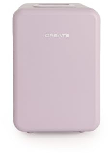 CREATE / SKINCARE MINI FRIDGE/Mini nevera para cosméticos lavanda/Silenciosa, 4L, para cosméticos, bebídas o snaks, función frío o calor