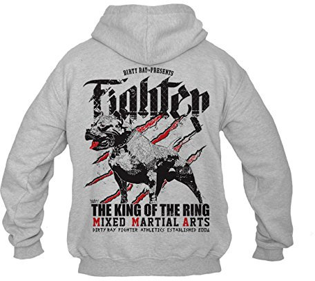 Dirty Ray Kampfsport MMA The King of The Ring Herren Kapuzenpullover B74 (M)