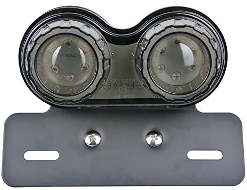 KATUR Motorrad Rücklicht 40W 40 LEDs Integrierte Lauf Bremslicht Blinker Lampe mit Kennzeichenhalter für H arley H onda Y amaha S uzuki K awasaki