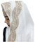 UK_Stone Damen Chiffon Einfarbig Muslimische Hijab Kopftuch Kopfbedeckung Islamischen Hijab Schal Indische Turban-Hüte Turbanmütze mit Champagner Muster, Weiß