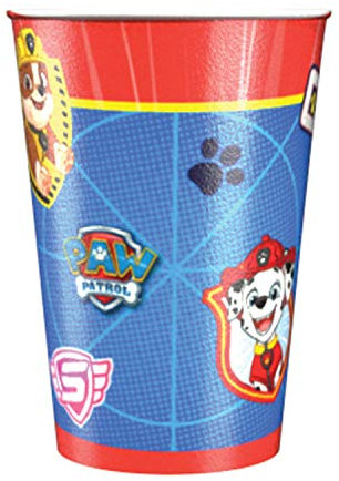 Amscan 9903820 - Becher Paw Patrol, 8 Stück, Papier, 250 ml, Pappbecher, Einwegbecher