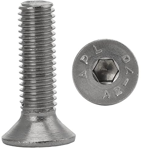 Senkkopfschrauben M8x20 Edelstahl (10 Stück) Innensechskant Edelstahlschrauben DIN 7991 FASTON®