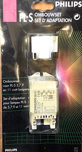 Adapter-Set für die Installation einer Lampe PL-S 5, 7, 9, in 11 W
