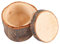 Atyhao Holz Ring Box 3 Stück/Set Holz Ring Box DIY rustikale Ehering Halter Träger Container Fall für Valentinstag Jubiläum