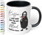 True Statements Lustige Tasse Kaffee weil nicht jeder Tag mit einem Mord beginnen kann - Kaffeetasse mit Spruch als Geschenk - beidseitig bedruckt - spülmaschinenfest, innen schwarz