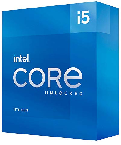 Intel® Core™ i5-11600K Desktop Processor 6 Cores up to 4.9 GHz Unlocked LGA1200 (Intel® 500 Series & select 400 Series chipset) 125W