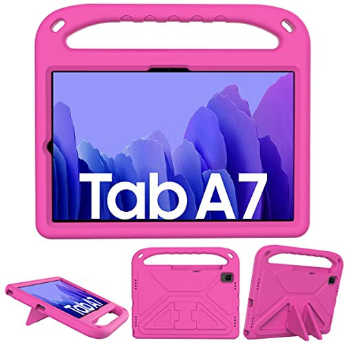 GOZOPO Étui de Protection pour Samsung Galaxy Tab A7 10,4 (2020), SM-T500/T505/T507 10,4, Ultra Léger, Résistant aux Chocs et Robuste avec Fonction Support (Rose)