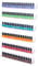Coward 6 Piece Acrylic Nail Polish Organizer Rack Wall Mounted, Essential oil Display Stand, Alcohol ink Paint Storage Holder, displays 90 Bottles