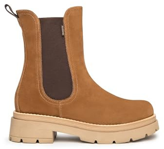 Nero Giardini I114320D Stivaletti Chelsea Donna in Camoscio - Malto 39 EU