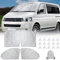 Parasol para Parabrisas Reemplazo para VW T5 T6, Juego de Protector de Parabrisas, Juego de Ventana de Persiana Térmica Interior con Bolsa Almacenamiento, No 100% Oclusión