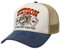 Stetson Gambling Grifter Trucker Cap One Size - Front & Schirm aus 100% Baumwolle - Größenrverstellbar - Netzkappe mit Mesh-Einsatz - Baseballcap Sommer/Winter beige One Size