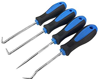 ROTATION Precision Hook and Pick Set for Automotive | 4-Piece Hand Tools | Blue