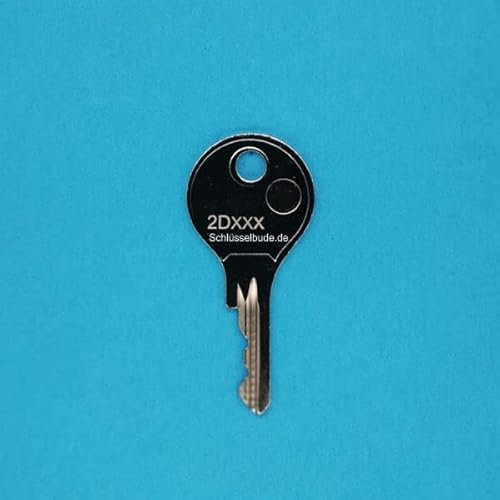 Ersatzschlüssel Profil 2D für DOM Hebelschlösser und Briefkästen. Schlüssel 2D041