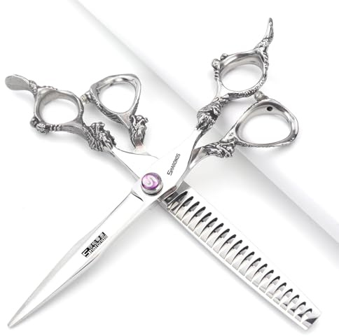 Barber Professional 6/7/7.5/8/9-inch high-end JP440c Barber Scissors Set Hair Scissors Set (7-inch-2pc-E) | Barber Professional,Set Hair Scissors Set