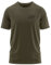 FORSBERG Thyrison T-Shirt Rundhals mit Brustlogo Bär mit Polygon Design hochwertig robust hellgrau Melange für Herren, Farbe:dunkeloliv/schwarz, Größe:L