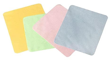 BBASILIYSD Lot de 10 chiffons de nettoyage en microfibre pour lunettes, téléphones portables, objectifs, et tous les écrans