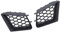 2 Uds Parrilla Superior del Parachoques Delantero Lzquierda Derecha Reemplazo Negro Brillante para Seat Ibiza Cordoba 6L 2002 2009 Rejillas Automotrices El Paquete