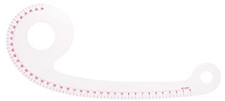 sourcing map Stilen Nähen Französisch Kurve Lineal 31.5x11cm Schneiden Lineal Klar Nähen Schneiderin Muster Herstellung Lineal für Mode Design und Leitlinien für Stoff