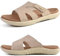 KuaiLu Claquette Femme Orthopédique Mode Legere Soutien Plantaire Sandales Reglables Confort Yoga Plage Piscine Douche Mules BlancBeige40