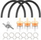Duyteop Universal Kraftstofffilter, Motorrad Gas Kraftstofffilter, Benzinfilter Für Scooter Roller, Motorrad Benzinfilter Mofa, Inkl Kraftstofffilter Schlauch Kit Mit 8 Schlauchschellen