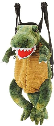 Euro Souvenirs Rucksack Dinosaurier aus Plüsch 23x32x45cm | Kinderrucksack Dino | Kuscheltier Tasche Festival
