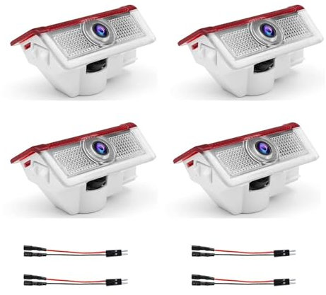 4 Stück Autotür Led Licht Logo Projektor, Türbeleuchtung Logo Einstiegsbeleuchtung, Auto Unterbodenbeleuchtung Türprojektoren für ABCE Class GLA GLC GLE W176/W177/W246/W205/W212/W213/W166/W167/X235