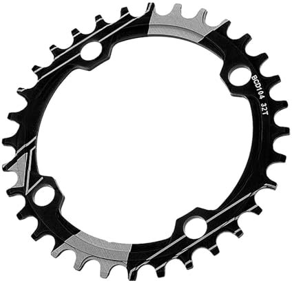 ZEACCT Plato 32T Plato De Cadena Simple Ancho Estrecho, Retenedor De Cadena De Bicicleta, Protector De Plato De Bicicleta, Protector De Cadena para Bicicleta De Montaña, Bicicletas De Montaña.