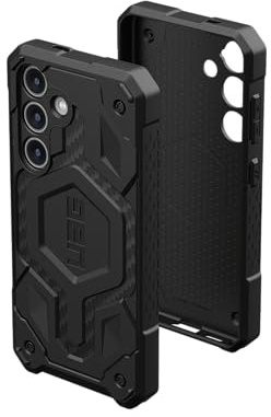 URBAN ARMOR GEAR Monarch Pro Case Samsung Galaxy S24 Hülle [Magnetring, Designed for Samsung Zertifiziert, Wireless Charging kompatibel, 6m Fallschutz nach Militärstandard] Carbon Fiber