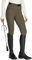 WILLIT Reitleggings Damen Reithose Silikon Vollbesatz High Waist Stretch Reithose mit Reißverschlusstasche Gürtelschlaufen Braun M