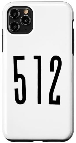 Carcasa para iPhone 11 Pro Max Código de área 512 Austin Texas TX 512