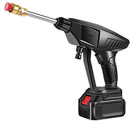 MLQUC Pistolet de Nettoyage Haute Pression Sans Fil Nettoyeur Haute Pression Portable Avec Accessoires Pour Le Nettoyage de Voitures/Clôtures/Panneaux Muraux/Nettoyage Rapide