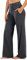 Persit Yogahose Damen Legging mit Taschen Schlaghose High Waist Sporthose Flared Leggings Bootcut Jogginghose Jazzpants Klassischgrau 74cm XL