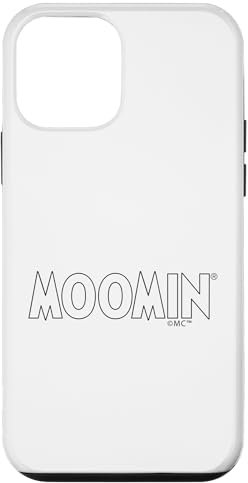 Hülle für iPhone 12 mini Mumin-Logo, schwarze Umrisse