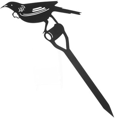 Supvox Edelstahl Vogel Gartenstecker Vögel Outdoor Decor Dekorativer für Hof und Garten