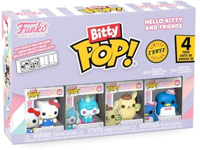 Funko Bitty Pop! Sanrio - Hello Kitty - 4PKet Une Mini-Figurine Mystère en Surprise - 2.2 Cm Collectionnable - Étagère Empilable Incluse