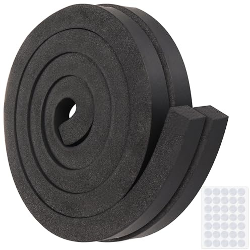 Fivebop 2 Rollen NBR + PVC-Klimaanlagen-Schaumstoff-Wetterabisolierung, 2,5 x 2,5 cm, 1,8 m, nicht klebend, hochbelastbar, Isolierschaum-Dichtungsband für AC-Türfenster