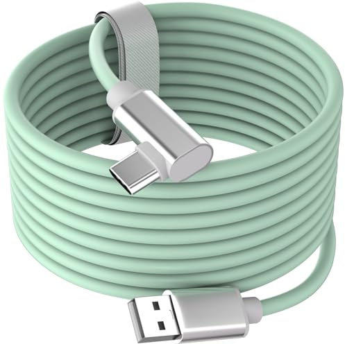 APAPATEK Link Cable 16FT USB 3.1 to USB C Cable for PC VR Headset, Compatible with Oculus/Quest 3/Meta Quest 3S, Quest2/Pro/Pico 4/Ultra Accessories and PC/SteamVR, High Speed PC Data Transfer