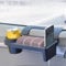 Car Window Storage Tray, Car Window Storage Box, Car Door Side Storage Rack, Phone Holder for car, Car Drink Cup Holder, Travel Car Window Organiser for Earphone, Keys, Water Cup, Sunglasses
