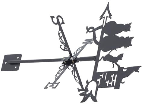 Supvox Edelstahl Katze Wetterfahne Garten Decor Für Dach Katzen Wetterfahne Anzeige