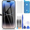 ZOETEC Display für iPhone 14 Pro Bildschirm Ersatz 6,1 Zoll LCD Full HD Retina COF 3D Touchscreen Digitizer Montage mit Reparaturwerkzeugen, wasserdichter Klebstoff, gehärtetes Glas