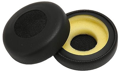 Ersatz -Earpads -Kissen für for Evolve 20 20se 30 30ii 40 65 65+, Professionelle Weiche Proteinleder -Geräusch -Isolationschaum, Schwarz, Schwarz