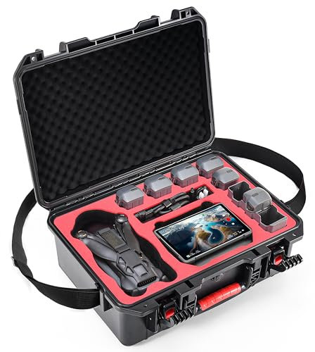 STARTRC Waterproof Hard Carrying Case for DJI Mavic 4 Pro Drone Combo,Fly More Combo, Fits RC 2/RC Pro 2 Remote Controller,Up to 9 Batteries,Charger Hub and More Drone Accessories(Case Only)